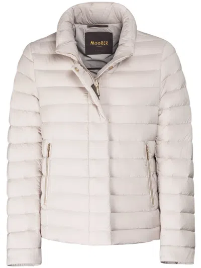 Moorer Minelle-s3 Puffer Jacket In Nude