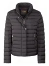 Moorer Minelle-s3 Quilted High-neck Jacket In Black