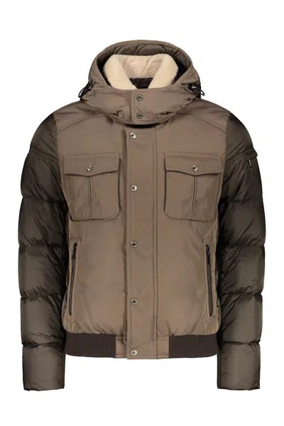 Moorer Modern Winter Bomber In Brown