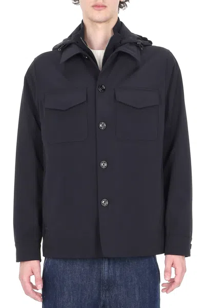 Moorer Modern Winter Coat For Men - Stylish And Functional In Blue