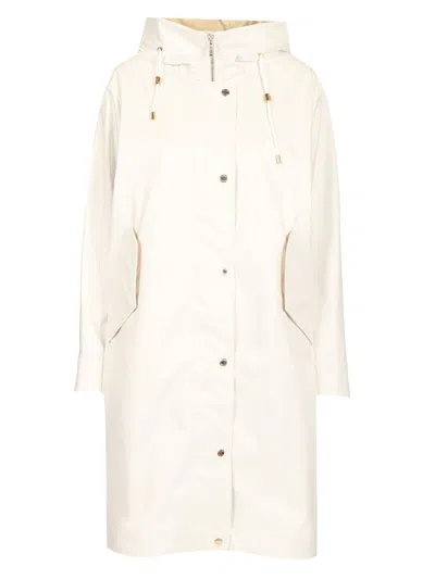Moorer Molly Parka Jacket In White
