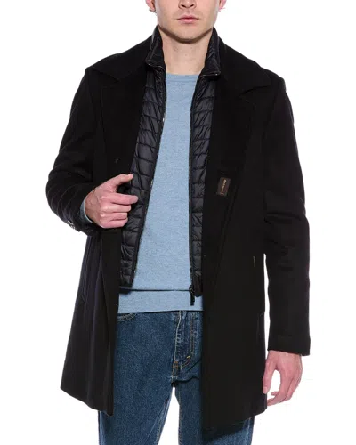 Moorer Monferra Wool & Cashmere-blend Coat In Black