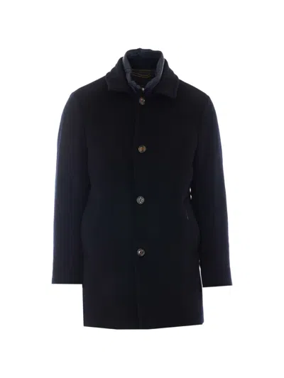 Moorer Monferrato Coat In Blue