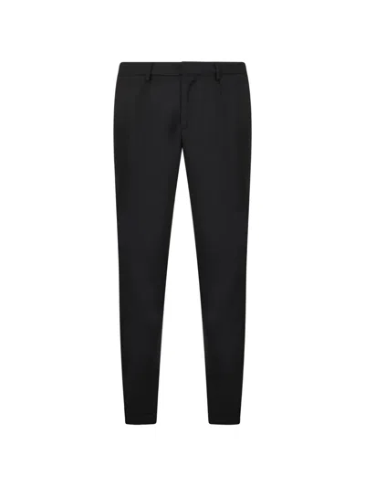 Moorer Montale Tailored Trousers In Black
