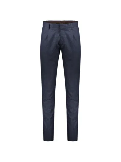 Moorer Montale-fsr Slim-fit Tailored Trousers In Blue