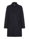 Moorer Buttoned Wool Jacket In Black