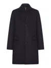 Moorer Buttoned Wool Jacket In Blue