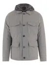 Moorer Wool And Cashmere Blend Jacket In Gray