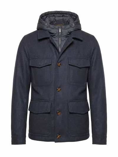 Moorer Monti Jacket In Blue