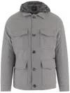 Moorer Wool And Cashmere Blend Jacket In Gray
