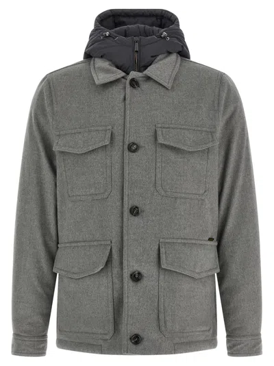 MOORER MONTI PUFFER JACKETS GRAY