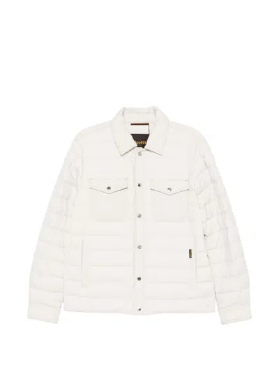 Moorer Montini Buttoned Quilted Jacket In Neutral