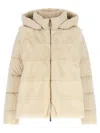 Moorer Cashmere Down Coat In Brown