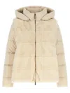 Moorer Wool-shearling 2-in-1 Down Jacket In Cream