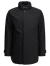Moorer Long Down Padded Coat In Multi