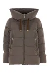 Moorer Mud Nylon Blend Giada Down Jacket In Multi