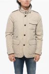 Moorer Multipocketed Brueguel Down Jacket With Extractable Hood In Metallic