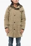 Moorer Multipocketed Ted Parka Jacket With Down Padding And Fur Col