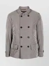 Moorer Nabucco Jacket Double-breasted High Collar In Gray