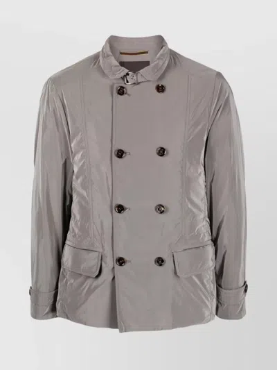 MOORER NABUCCO JACKET DOUBLE-BREASTED HIGH COLLAR