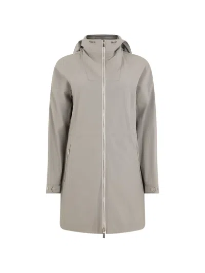 Moorer Narciso-knh Hooded Raincoat In Gray