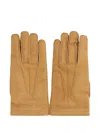 Moorer Narton Suede Gloves In Brown