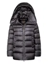 Moorer Natalia-hc Hooded Jacket In Blue