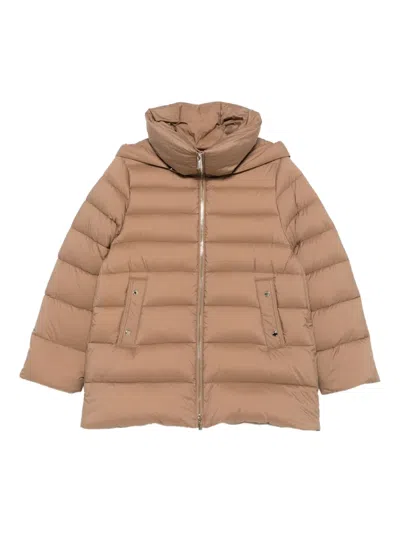 MOORER NATALIA HOODED QUILTED JACKET