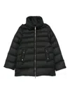 Moorer Hooded Puffer Jacket In Black