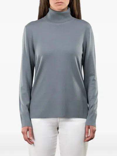 Moorer Nataly Roll-neck Sweater In Gray