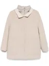 Moorer Natisha Jacket In Sabbia Angora