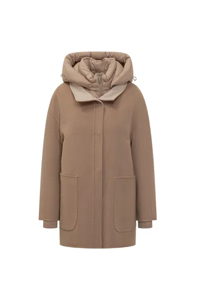 Moorer Natisha-czi Jacket Nut/mandorla In White