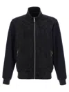 Moorer 'axten' Reversible Bomber Jacket In Navy Blue