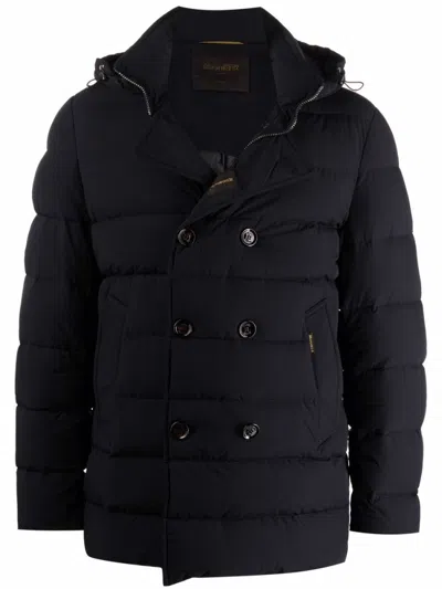 MOORER NAVY BLUE FLORIO PARKA