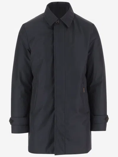 MOORER MEN NAVY BLUE LONG JACKET, XL LUXURY JACKETS FOR MEN DARVEYS