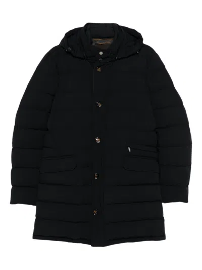 MOORER NAVY BLUE QUILTED JACKET