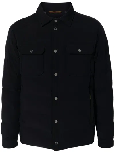 MOORER NAVY BLUE VETON DOWN JACKET