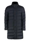 Moorer Nettuno Padded Coat In Blue