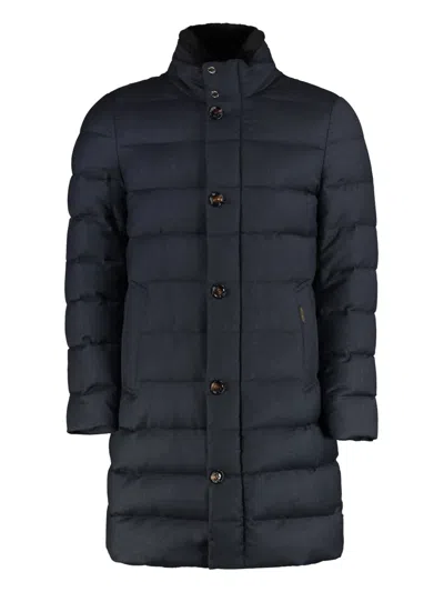 Moorer Nettuno Padded Coat In Blue