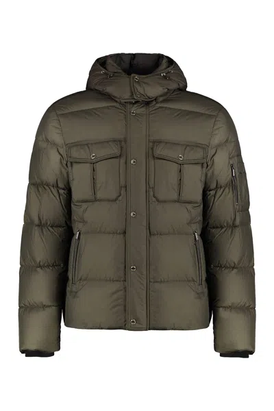 Moorer Nevio Hooded Down Jacket In Green
