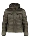 Moorer Nevio Hooded Down Jacket In Green