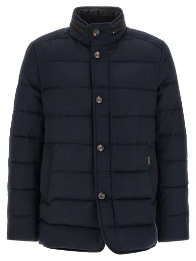 Moorer 'nolde-ls9' Down Jacket In Blue