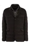 Moorer Nomos Padded Jacket In Brown