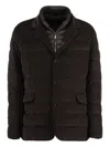Moorer Nomos Padded Jacket In Brown