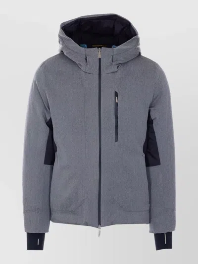Moorer Nuvolau Padded Hooded Down Jacket In Blue