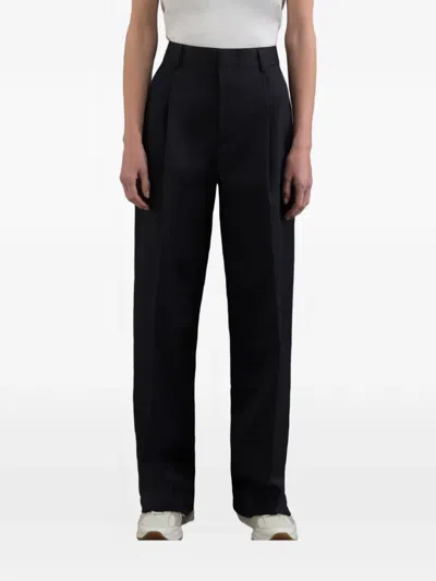 Moorer Ofilia Pleated Trousers In Black