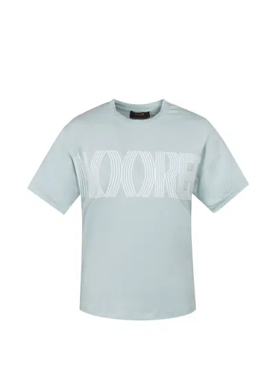 Moorer Olisa Print T-shirt In Blue