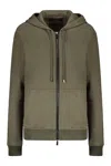 Moorer Hooded Zip-up Hoodie In Green
