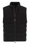 Moorer Oliver Quilted Zip-front Gilet In Black