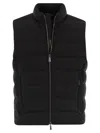 Moorer Oliver-kn - Padded Waistcoat In Black